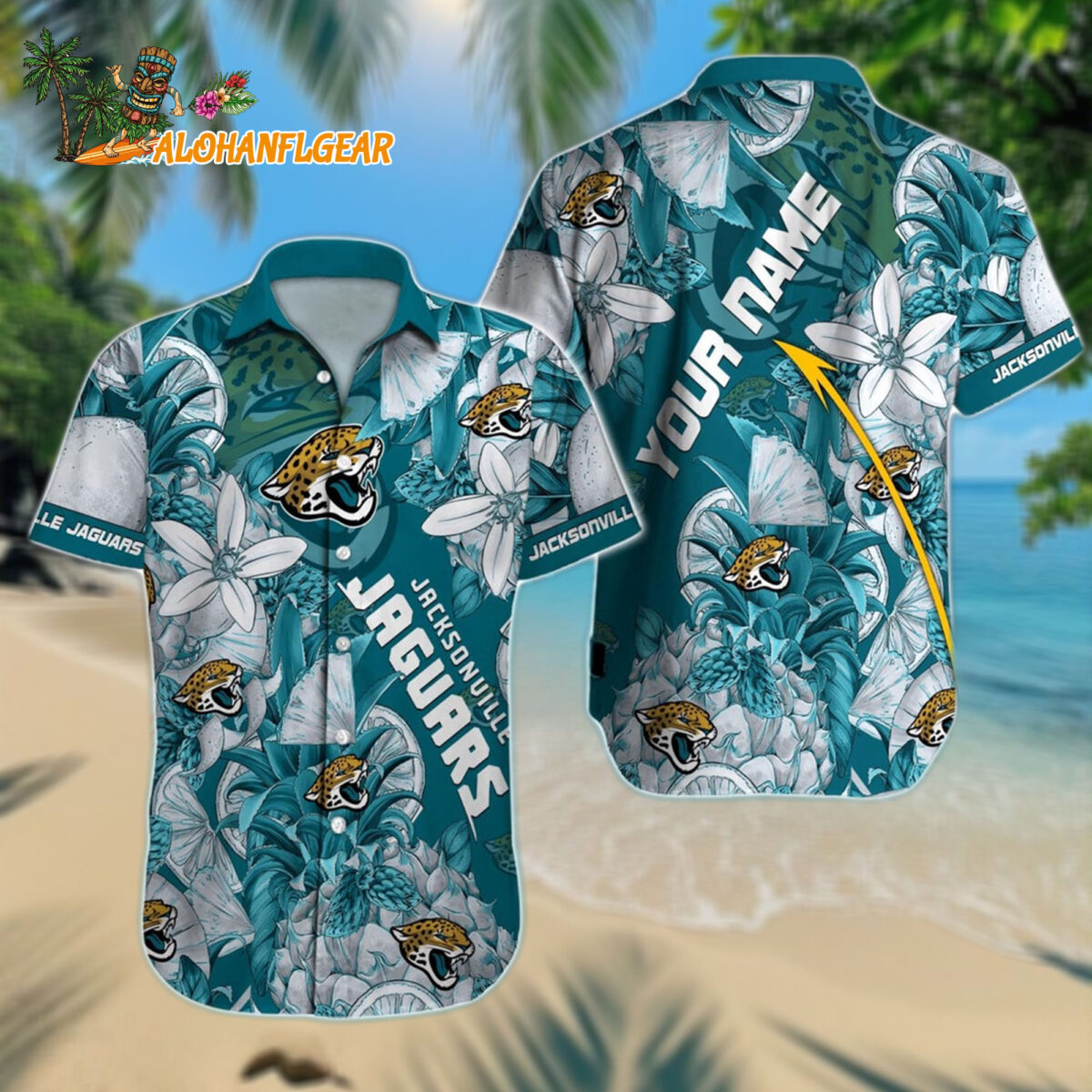 Personalized Jacksonville Jaguars Hawaiianan Shirt Special Tropical Fruit Aloha Shirt