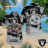 Personalized Las Vegas Raiders Football Mascot Summer Hawaiian Shirt 2 Personalized Las Vegas Raiders Football Mascot Summer Hawaiian Shirt
