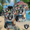 Personalized Las Vegas Raiders Retro Hawaiian Shirt Special Vintage Style Hawaiian Button Shirt