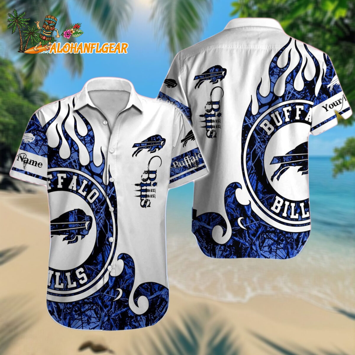 Personalized Nfl Buffalo Bills Hawaiianan Shirt Special Realtree Hunting Design Aloha Shirt
