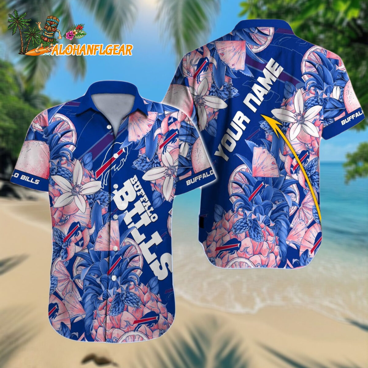 Personalized Nfl Buffalo Bills Hawaiianan Shirt Special Tropical Fruit Aloha Shirt
