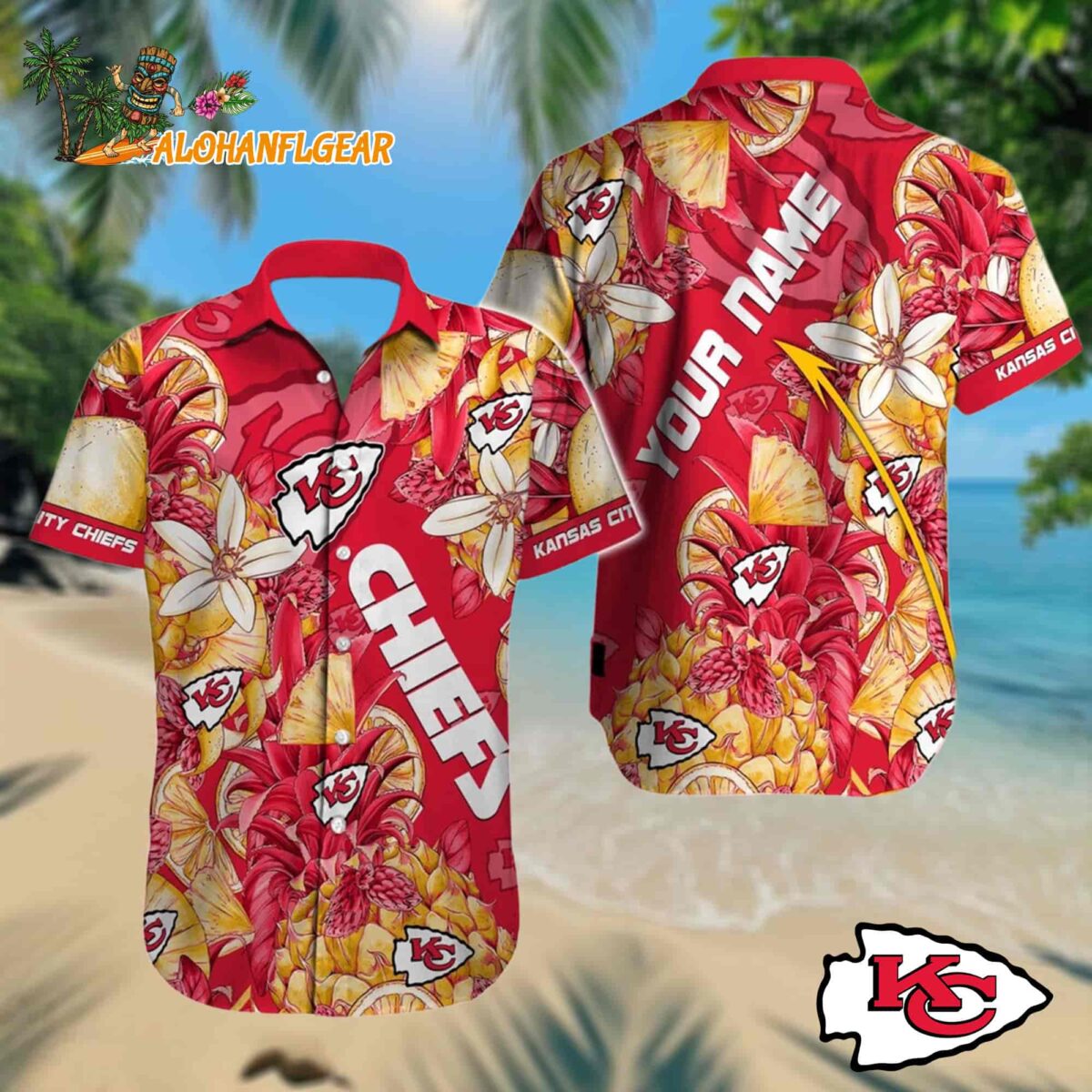 Personalized Nfl Kansas City Chiefs Hawaiian Shirt Special Tropical Fruit Aloha Shirt