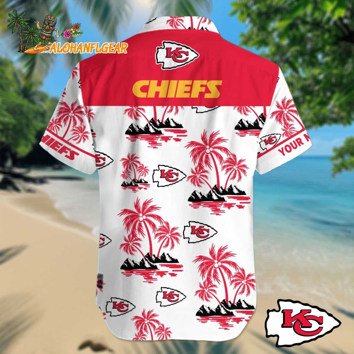Personalized Nfl Kansas City Chiefs Palm Tree Tropical Summer Hawaiian Shirt 2