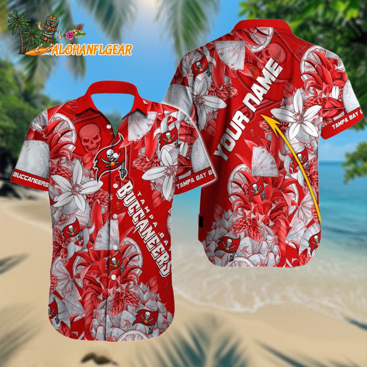 Personalized Tampa Bay Buccaneers Hawaiianan Shirt Special Tropical Fruit Aloha Shirt