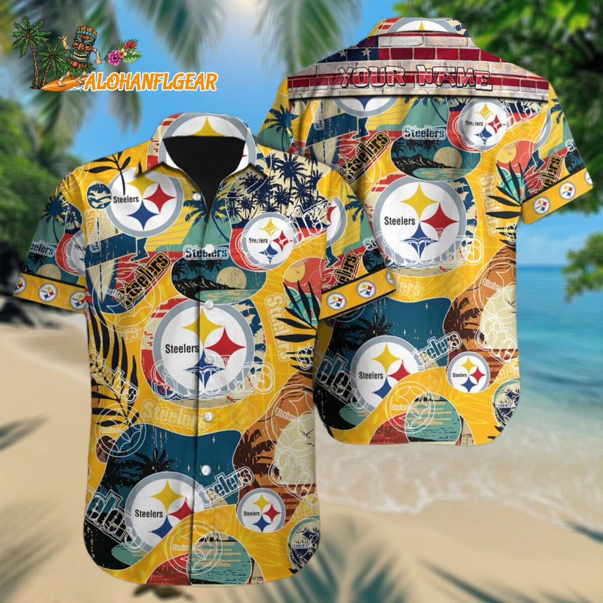 Pittsburgh Steelers Retro Hawaiianan Shirt Special Vintage Style Hawaiianan Button Shirt