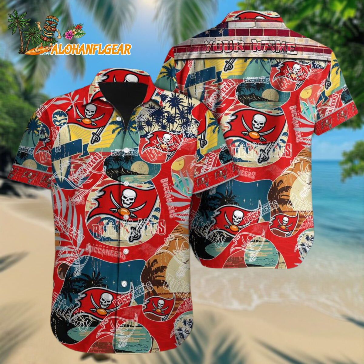 Tampa Bay Buccaneers Retro Hawaiianan Shirt Special Vintage Style Hawaiianan Button Shirt