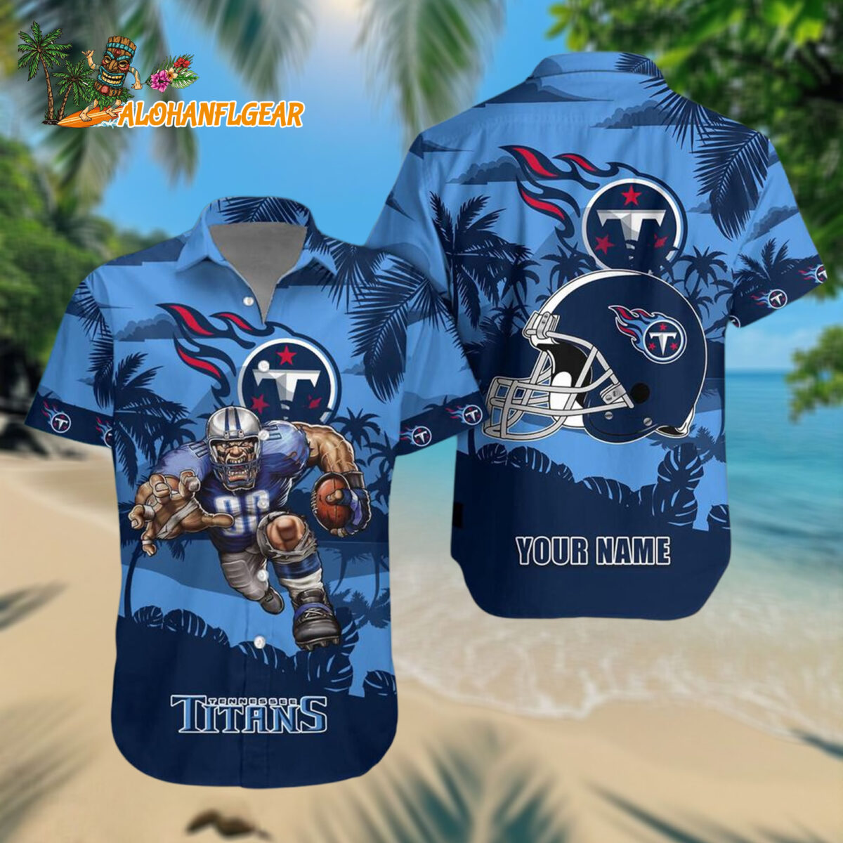 Tennessee Titans Football Mascot Summer Hawaiianan Shirt