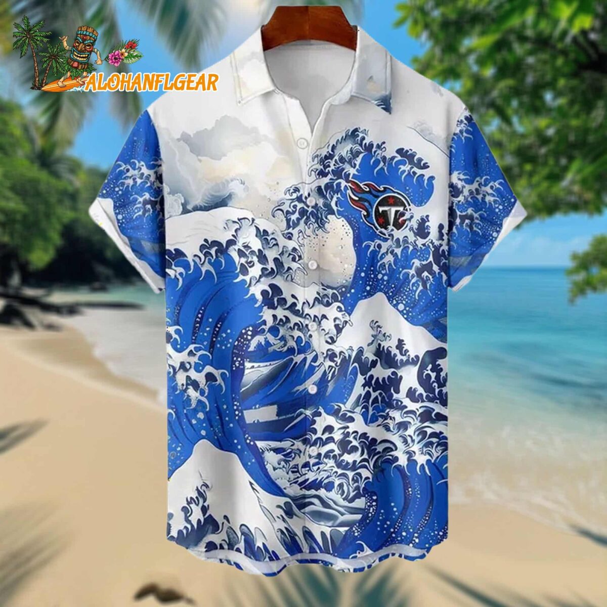 Tennessee Titans Football Special Great Wave Hawaiian Shirt 1