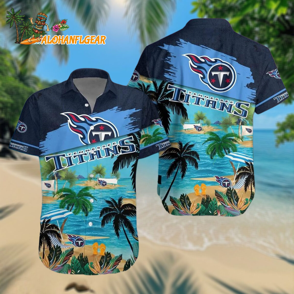Tennessee Titans Palm Tree Summer Beach Aloha Hawaiianan Shirt