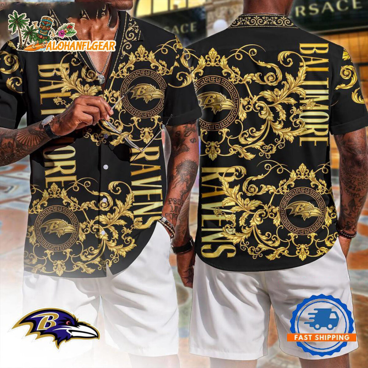 Baltimore Ravens NFL Luxury Hawaiian Shirt Tropical Aloha Summer Shirt