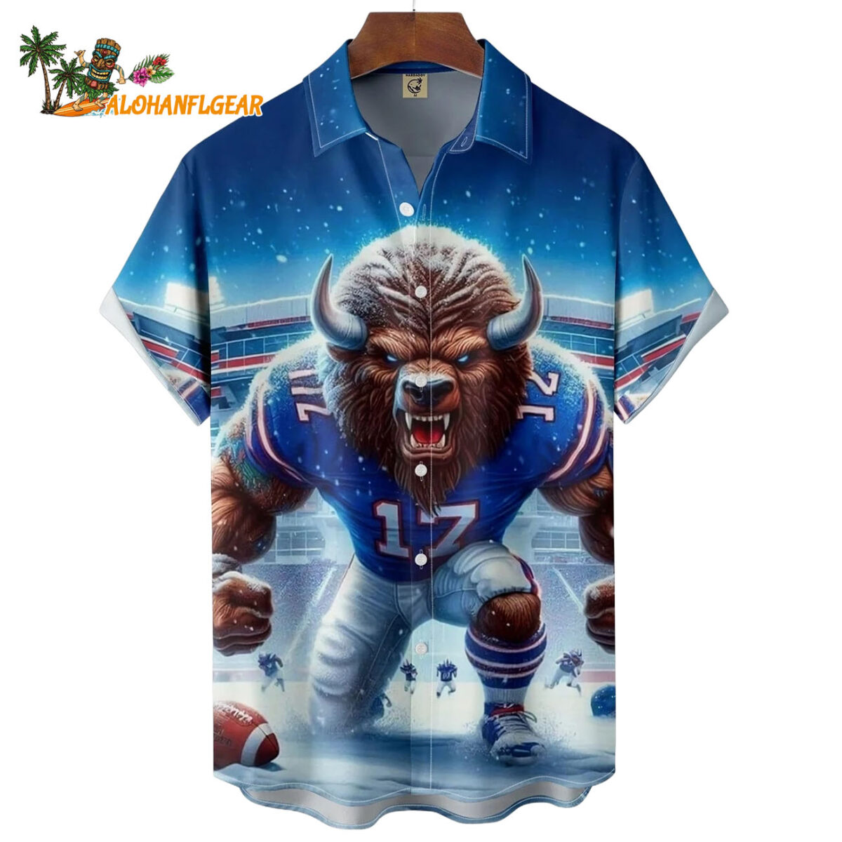 Buffalo Bills Buffalo Mascot Power Art Hawaiian Shirt