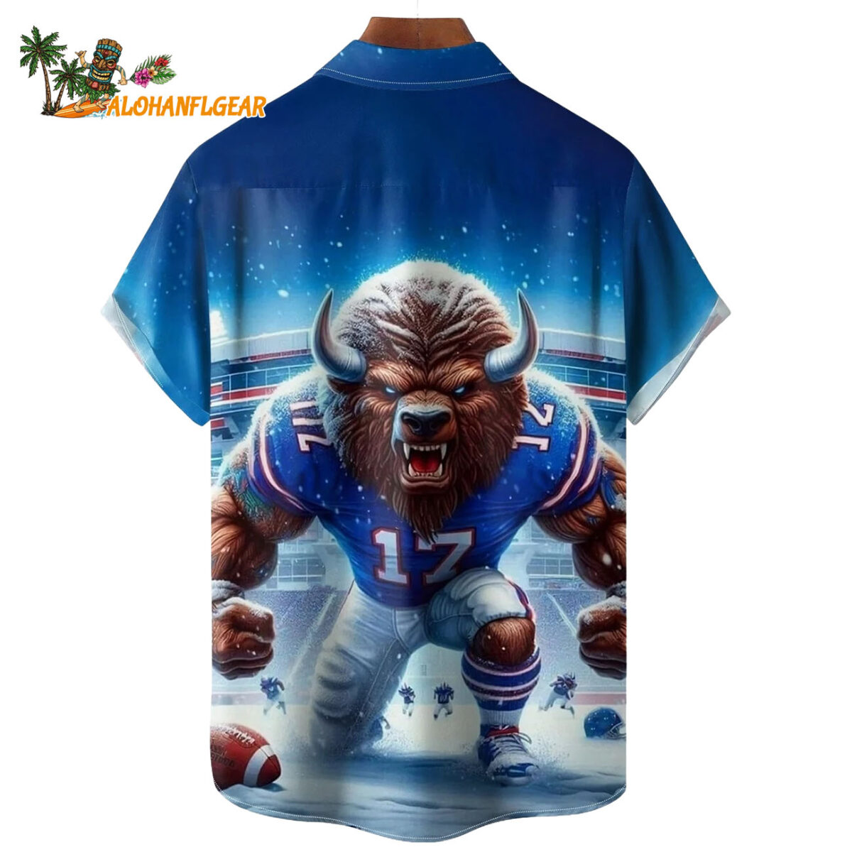 Buffalo Bills Buffalo Mascot Power Art Hawaiian Shirt 2