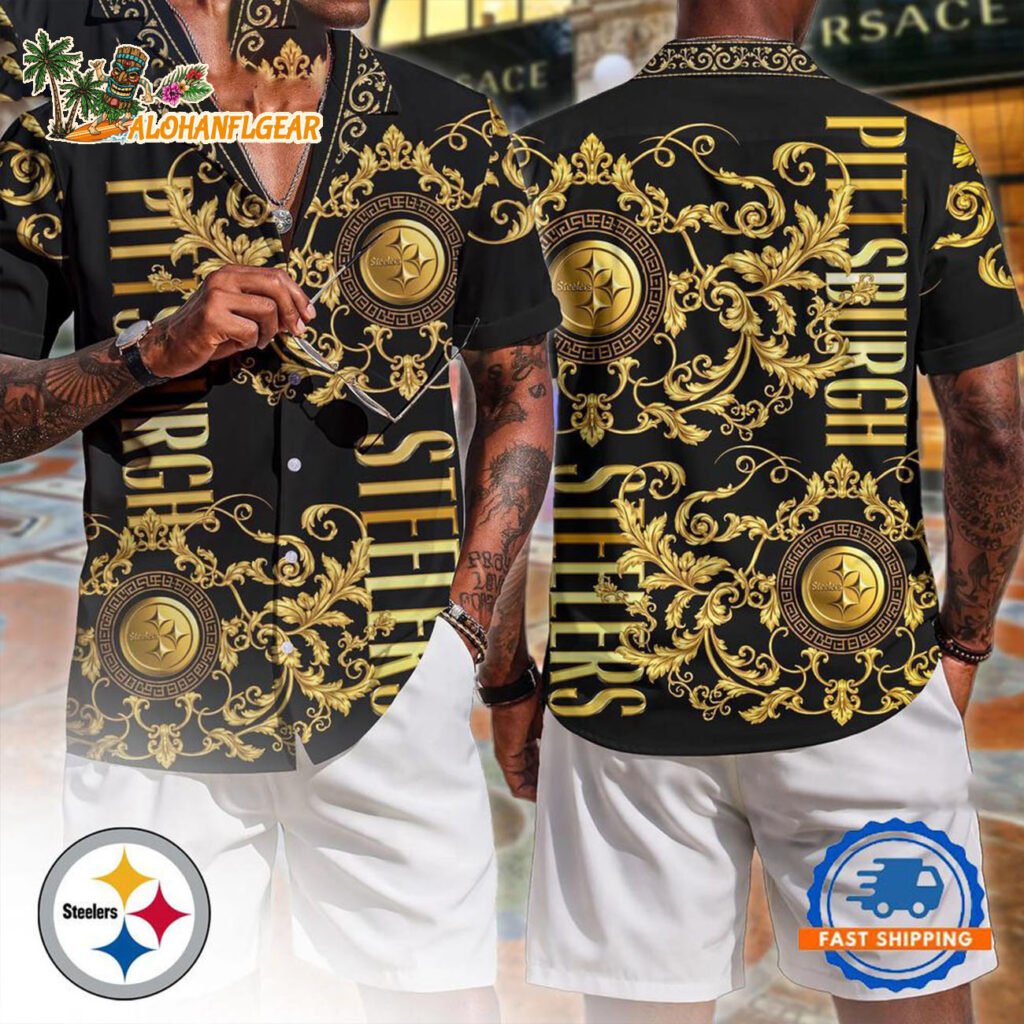 Pittsburgh Steelers NFL Luxury Hawaiian Shirt Tropical Aloha Summer Shirt