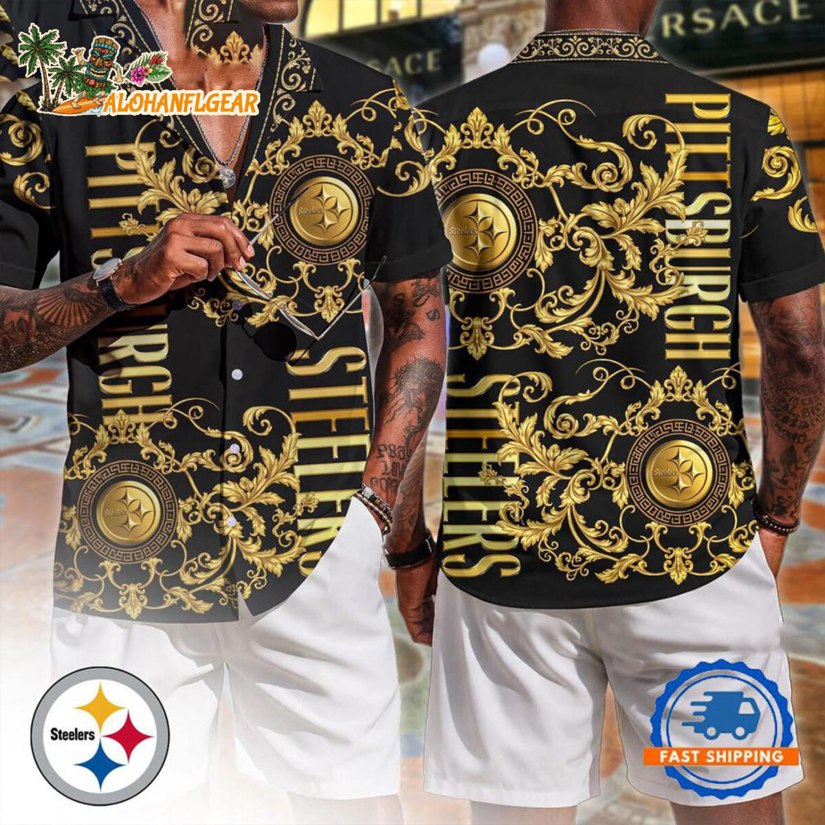 Pittsburgh Steelers NFL Luxury Hawaiian Shirt Tropical Aloha Summer Shirt